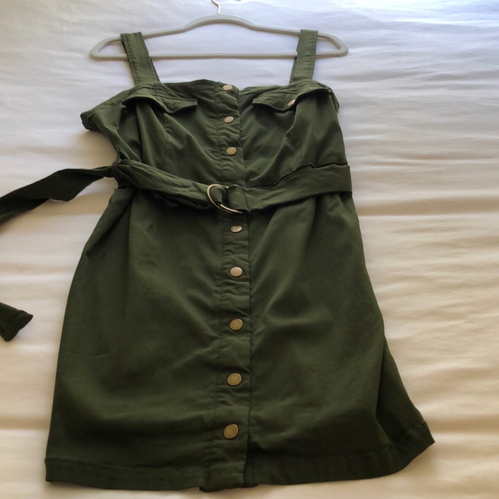 Little green mini dress